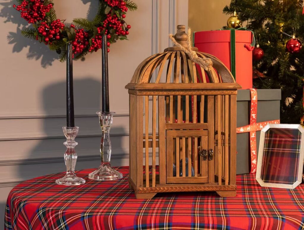 Home Decor Wood Bird Cage